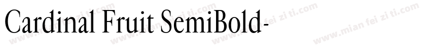 Cardinal Fruit SemiBold字体转换